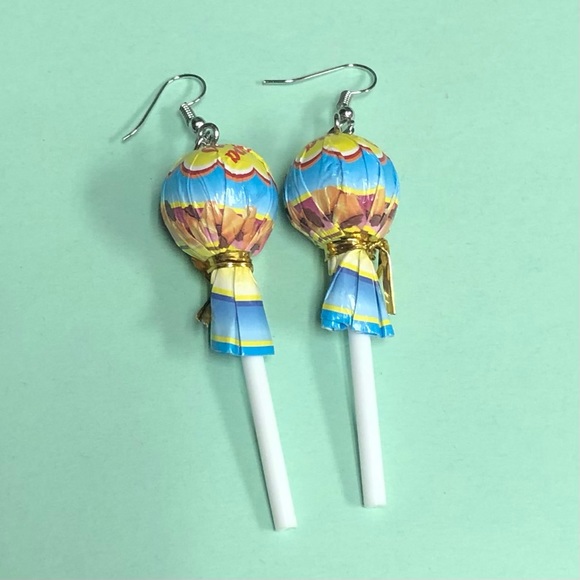 NEW✨ Chupa Chups Lollipop Earrings Miniature Realistic Lollipops - Picture 3 of 9
